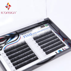 Iconsign Premium Korean Soft Silk Pixie Eyelash Extensions - 0.05C 12mm | Complete Box for Perfect Lashes Iconsign UAE
