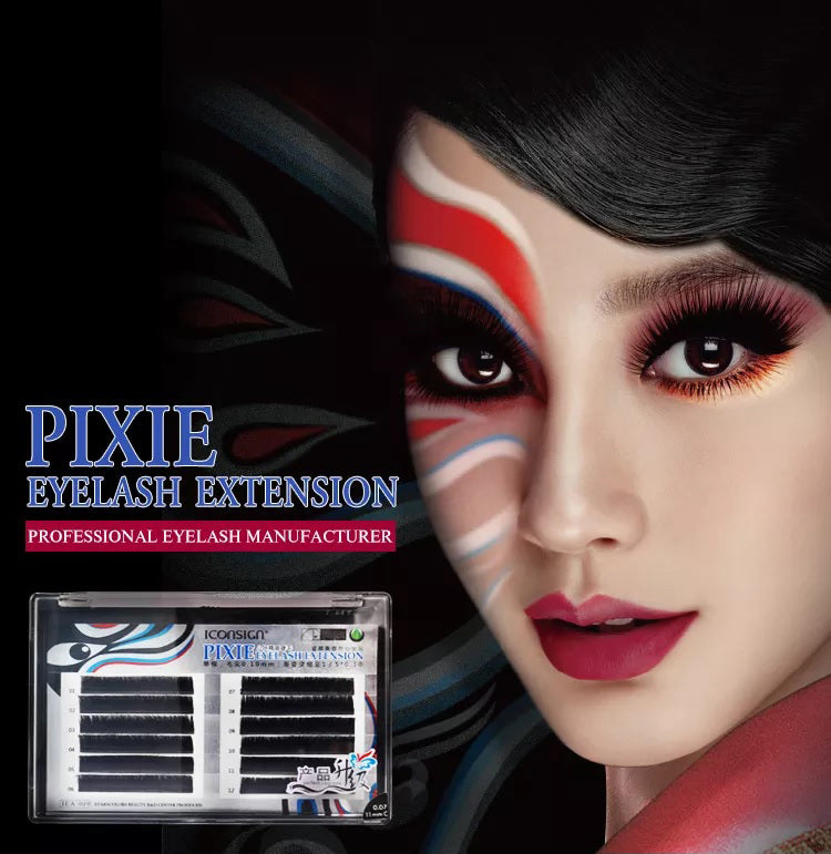 Iconsign Premium Korean Soft Silk Pixie Eyelash Extensions - 0.05C 12mm | Complete Box for Perfect Lashes Iconsign UAE