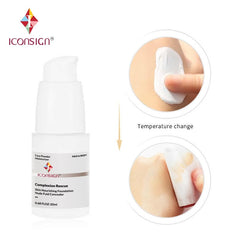 Close-up of concealer blending into skin with adaptive color formula, ideal for covering blemishes and uneven skin tone in UAE