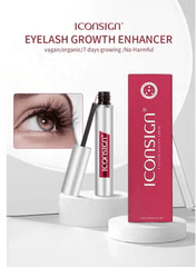 Bottle of eyelash serum promoting natural lash growth, ideal for Dubai and UAE dry climate, safe for sensitive eyes and contact lens wearers