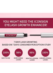 Organic eyelash serum bottle with natural ingredients, designed to strengthen and thicken lashes, perfect for Dubai and UAE’s dry climate