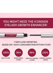 Iconsign Organic Lash Serum, Rapid 7-Day Growth