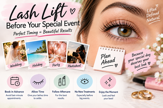 Lash lift before a special event