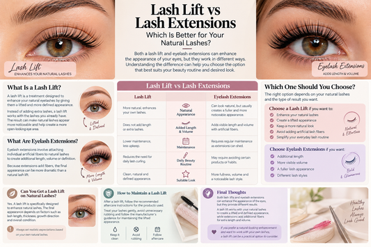Alt Text: Eyelash layers and lash lift results