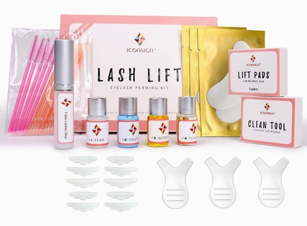 Iconsign Eyelash Perming Kit – Professional Semi-Permanent Lash Lift & Curl Set with Glue, Lotions & Lift Pads Iconsign UAE