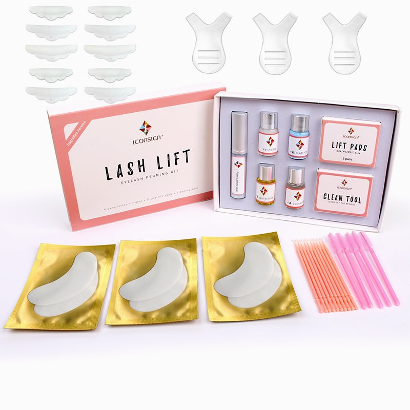 Iconsign Eyelash Perming Kit – Professional Semi-Permanent Lash Lift & Curl Set with Glue, Lotions & Lift Pads Iconsign UAE