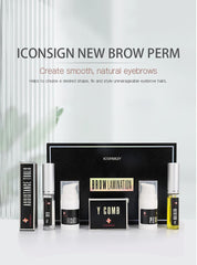 ICONSIGN Professional Eyebrow Lamination Kit - Black Edition Semi-Permanent Brow Perming & Sculpting Set Iconsign UAE