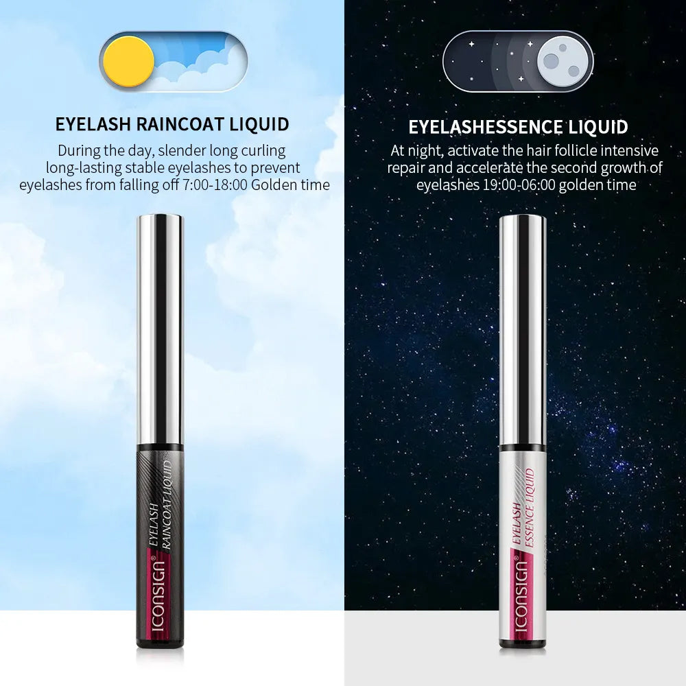 Iconsign Eyelash Essence Liquid and Raincoat Liquid 2-in-1 Set – Lash Growth Serum & Waterproof Sealant Iconsign UAE