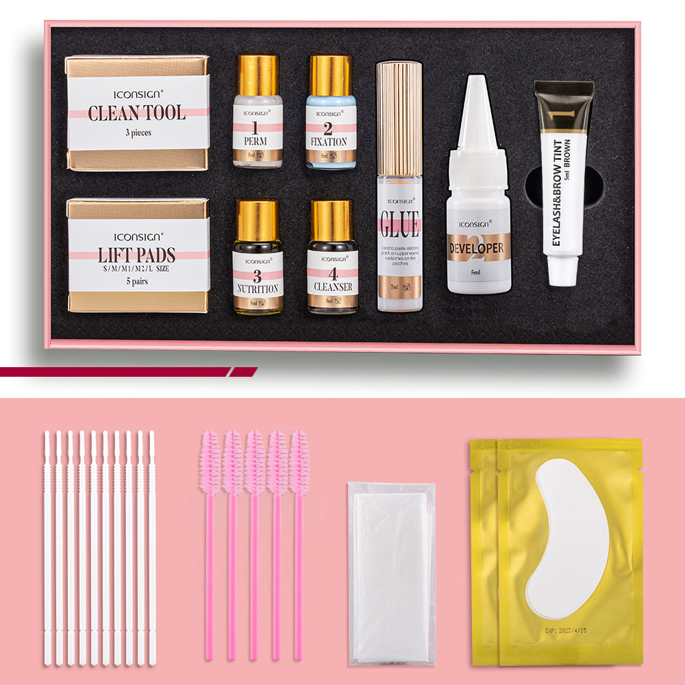 Iconsign Professional Lash Lift and Eyebrow Tint Kit – Semi-Permanent Eyelash Perming & Brow Dye Coloring Set for Salon & Home Use Iconsign UAE