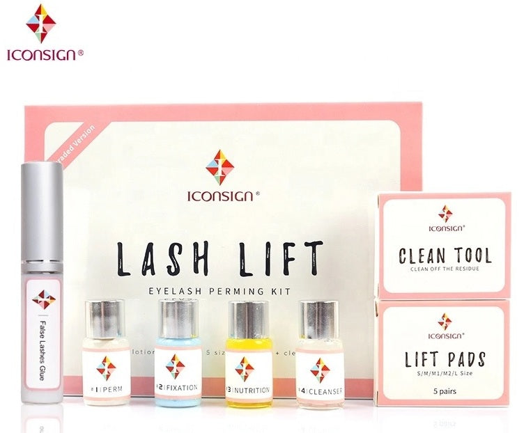 Iconsign Eyelash Perming Kit – Professional Semi-Permanent Lash Lift & Curl Set with Glue, Lotions & Lift Pads Iconsign UAE