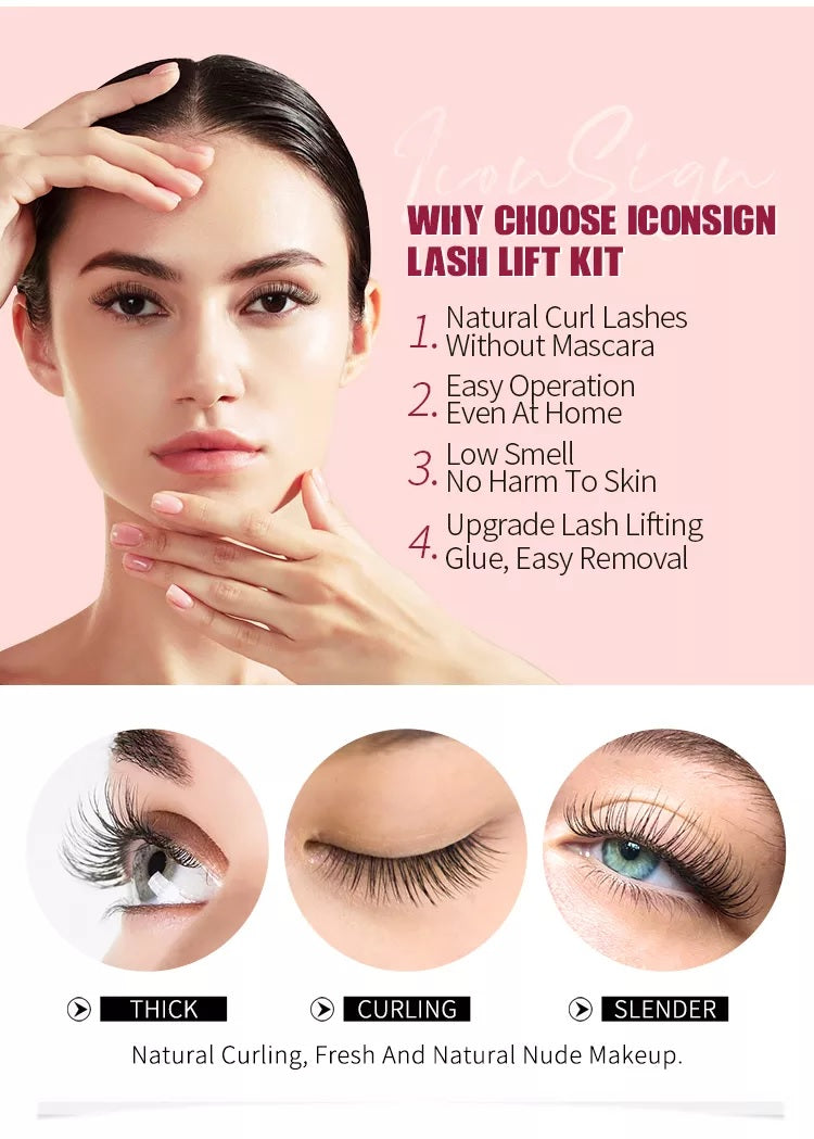 ICONSIGN Professional Lash Lift & Brow Lamination Kit (Red Stripe Edition) Iconsign UAE