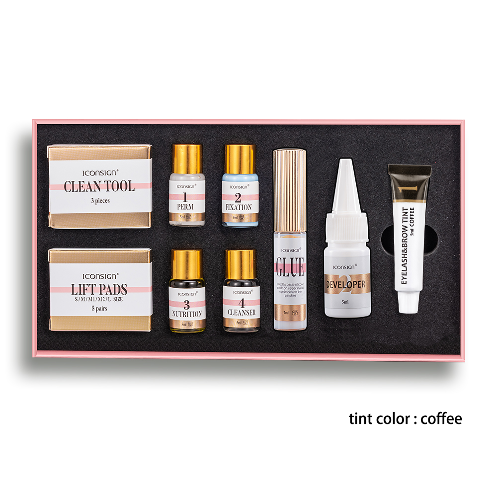 Iconsign Professional Lash Lift and Eyebrow Tint Kit – Semi-Permanent Eyelash Perming & Brow Dye Coloring Set for Salon & Home Use Iconsign UAE