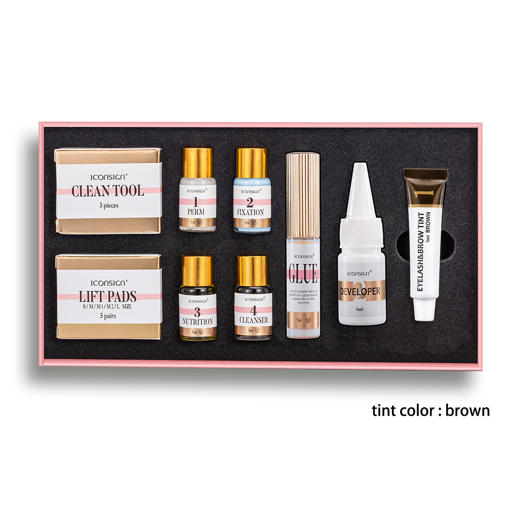 Iconsign Professional Lash Lift and Eyebrow Tint Kit – Semi-Permanent Eyelash Perming & Brow Dye Coloring Set for Salon & Home Use Iconsign UAE