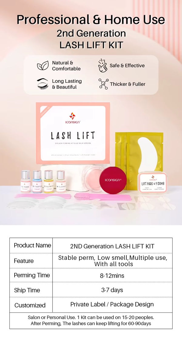Iconsign Eyelash Perming Kit – Professional Eyelash Perm Kit, Multicolor Iconsign UAE