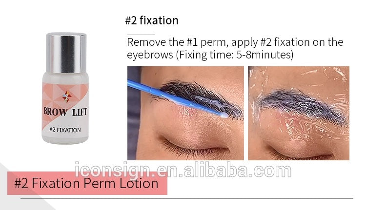 Iconsign Eyebrow Lamination Kit – Professional Brow Lift Set with #1 Perm, #2 Fixation & Brow Glue for Feathered Wild Brows Iconsign UAE