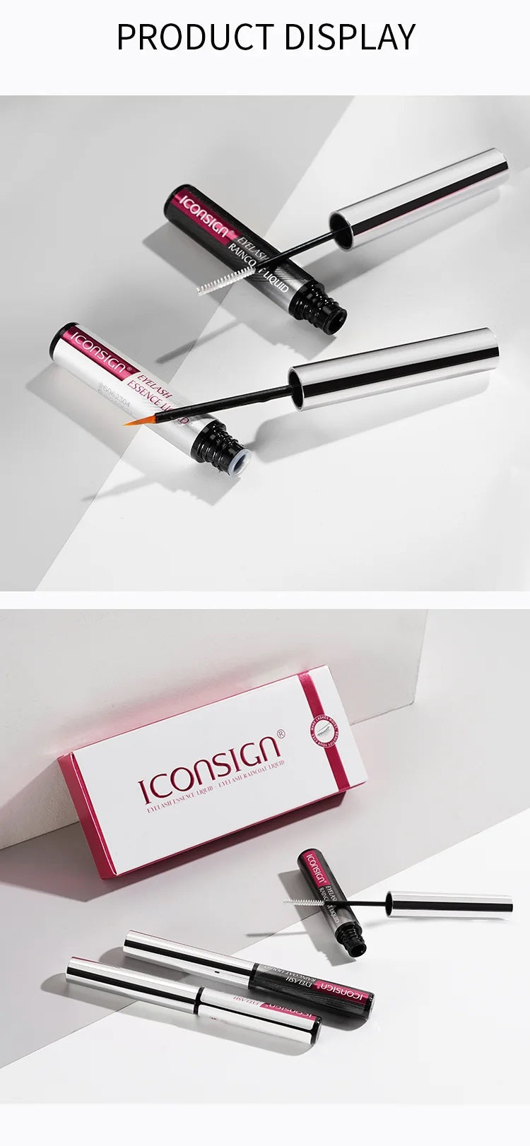 Iconsign Eyelash Essence Liquid and Raincoat Liquid 2-in-1 Set – Lash Growth Serum & Waterproof Sealant Iconsign UAE