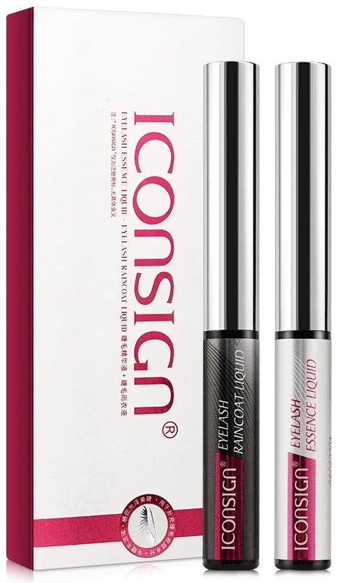 Iconsign Eyelash Essence Liquid and Raincoat Liquid 2-in-1 Set – Lash Growth Serum & Waterproof Sealant Iconsign UAE