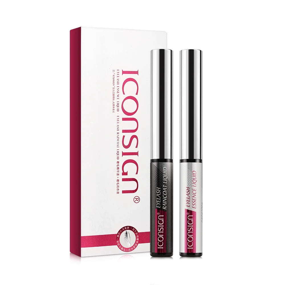 Iconsign Eyelash Essence Liquid and Raincoat Liquid 2-in-1 Set – Lash Growth Serum & Waterproof Sealant Iconsign UAE
