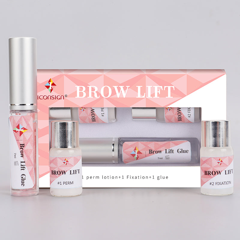 Iconsign Eyebrow Lamination Kit – Professional Brow Lift Set with #1 Perm, #2 Fixation & Brow Glue for Feathered Wild Brows Iconsign UAE