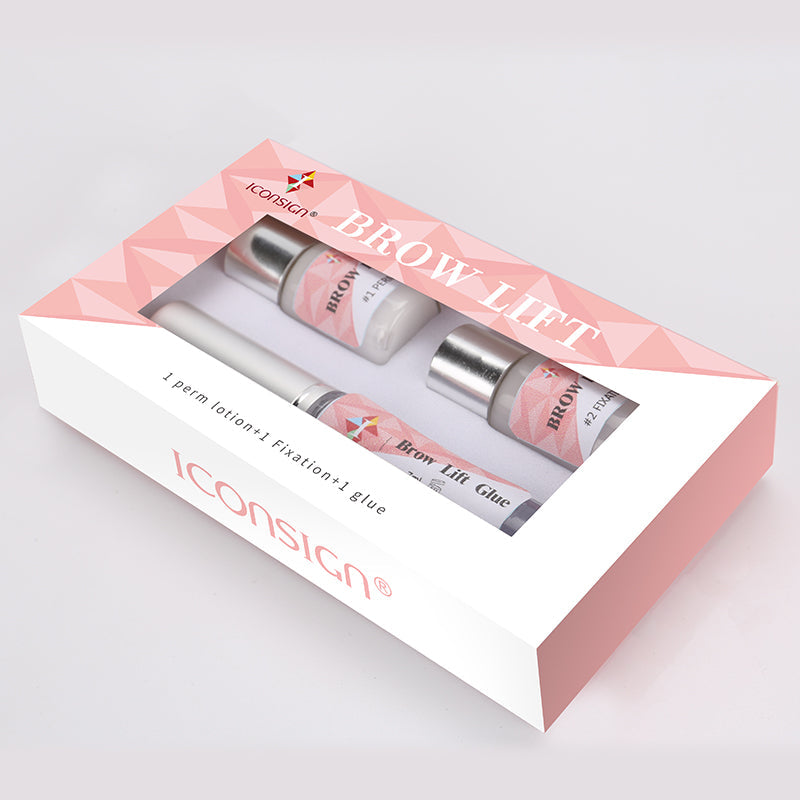 Iconsign Eyebrow Lamination Kit – Professional Brow Lift Set with #1 Perm, #2 Fixation & Brow Glue for Feathered Wild Brows Iconsign UAE