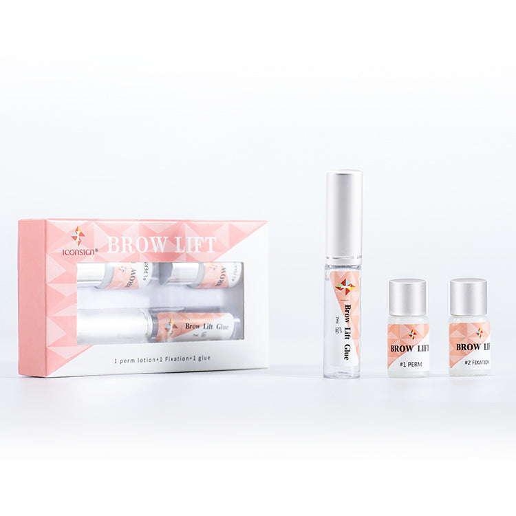 Iconsign Eyebrow Lamination Kit – Professional Brow Lift Set with #1 Perm, #2 Fixation & Brow Glue for Feathered Wild Brows Iconsign UAE