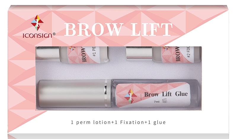 Iconsign Eyebrow Lamination Kit – Professional Brow Lift Set with #1 Perm, #2 Fixation & Brow Glue for Feathered Wild Brows Iconsign UAE