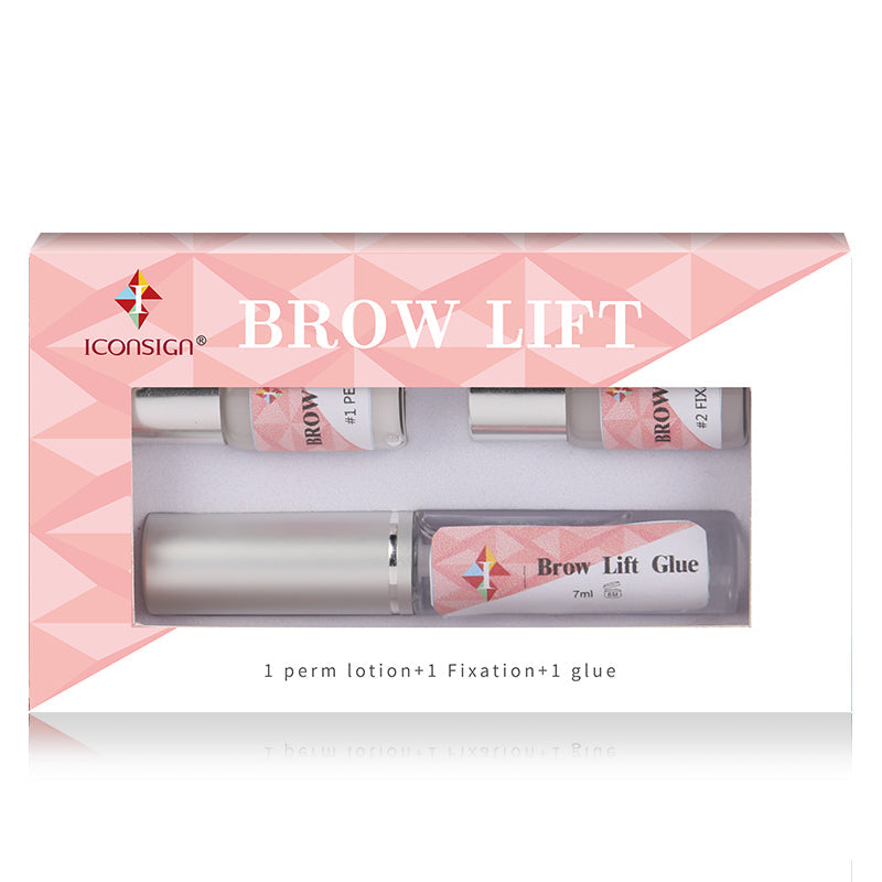 Iconsign Eyebrow Lamination Kit – Professional Brow Lift Set with #1 Perm, #2 Fixation & Brow Glue for Feathered Wild Brows Iconsign UAE