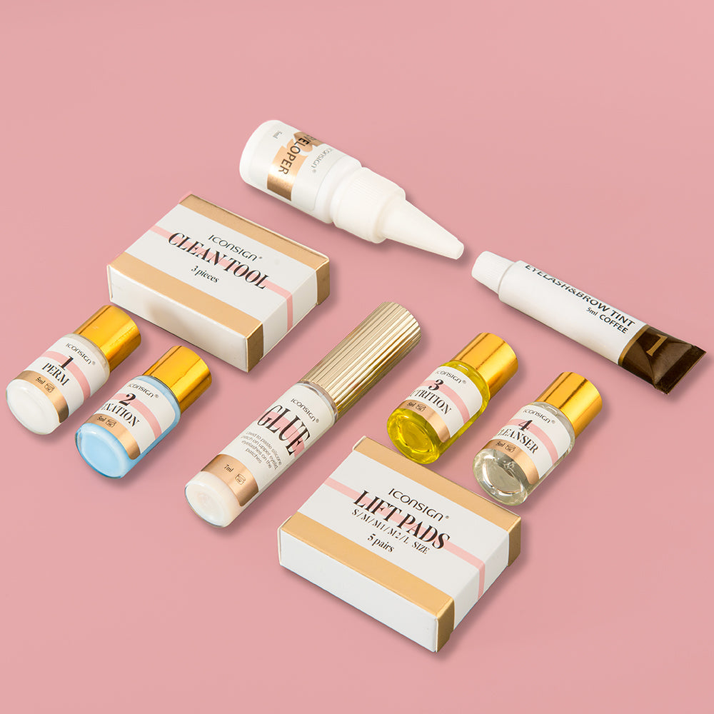 Iconsign Professional Lash Lift and Eyebrow Tint Kit – Semi-Permanent Eyelash Perming & Brow Dye Coloring Set for Salon & Home Use Iconsign UAE