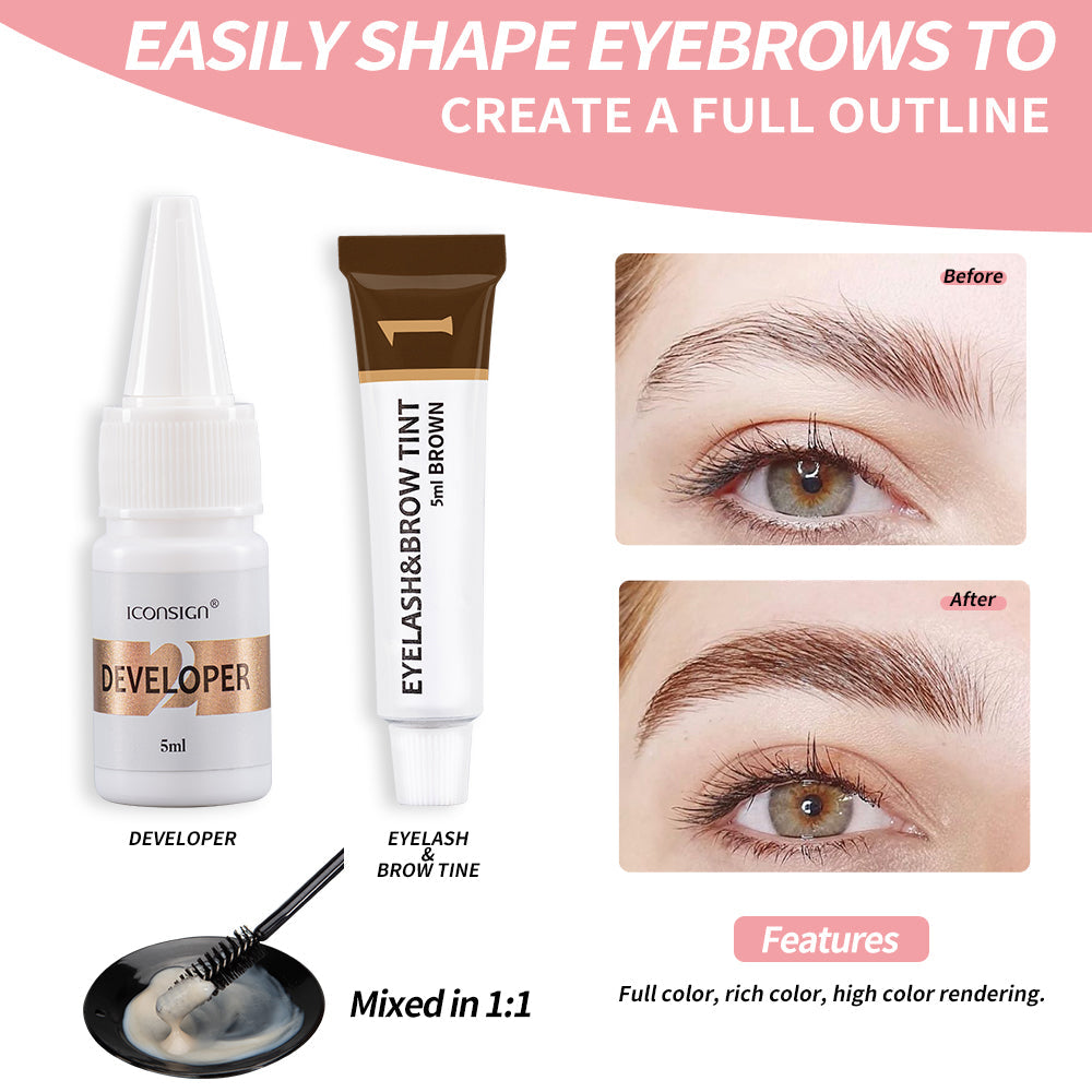 Iconsign Professional Lash Lift and Eyebrow Tint Kit – Semi-Permanent Eyelash Perming & Brow Dye Coloring Set for Salon & Home Use Iconsign UAE