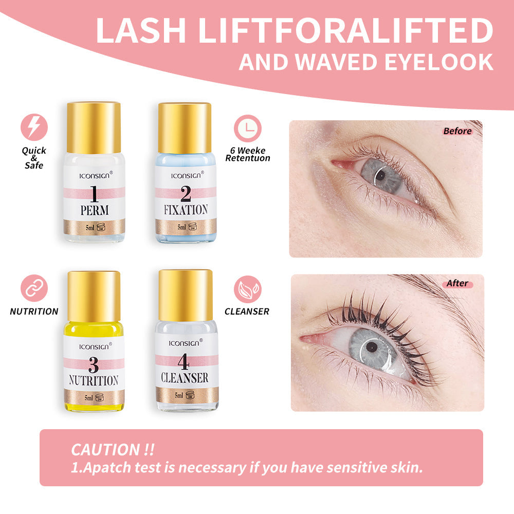 Iconsign Professional Lash Lift and Eyebrow Tint Kit – Semi-Permanent Eyelash Perming & Brow Dye Coloring Set for Salon & Home Use Iconsign UAE