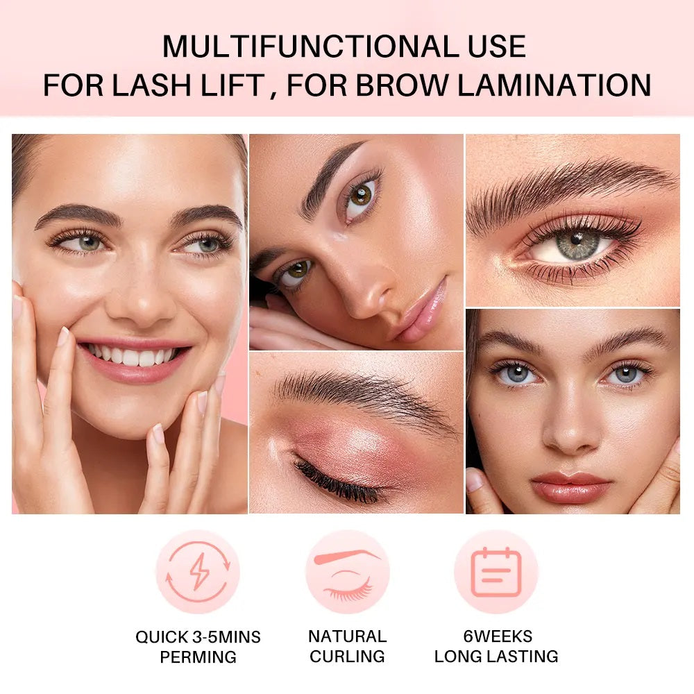 ICONSIGN 2-in-1 Professional Eyelash & Eyebrow Lamination Kit – DIY Lash Lift & Brow Lamination Set Iconsign UAE