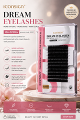 ICONSIGN Dream Eyelashes Individual Lash Extensions Mix Tray (0.15mm Thickness, C-Curl, 8–12mm Mixed Lengths) – Professional Soft Mink Style Eyelash Extension for Salon & DIY Iconsign UAE