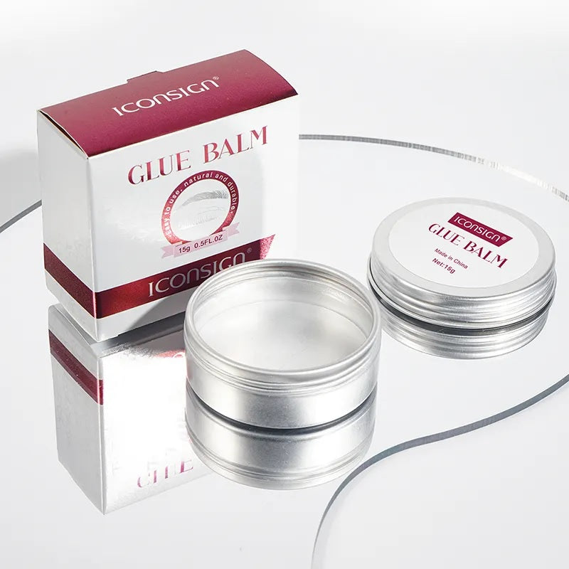 Quick-drying eyelash glue for lash lift, Iconsign lash lift adhesive with brush pads, strong eyelash and eyebrow lifting glue for professional results.