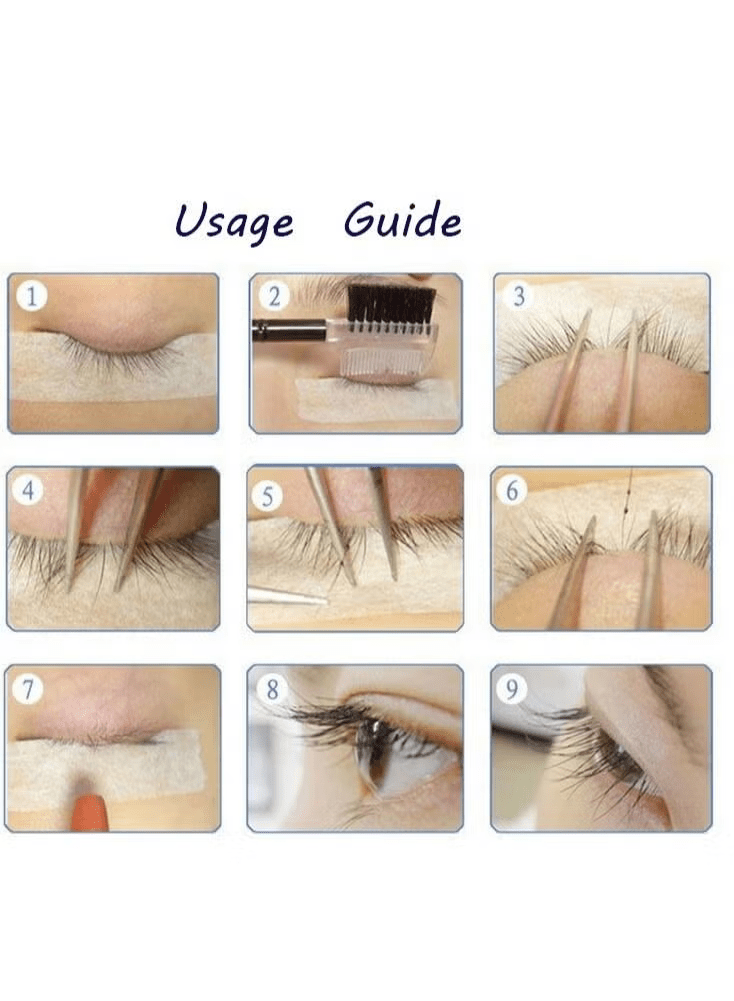 Fast-drying black lash glue used for professional eyelash extensions