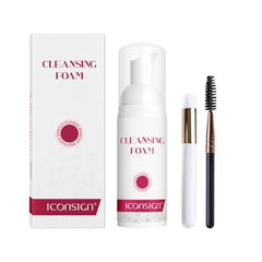 Soft foaming facial cleanser with micro-foam, ideal for deep cleansing lashes and removing impurities gently