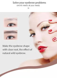 ICONSIGN brow lamination kit with perming solution, serum and brushes on white background