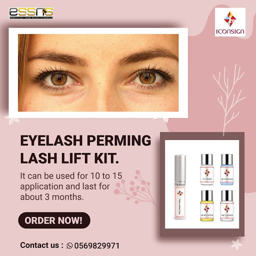 Iconsign Eyebrow Lamination Kit – Professional Brow Lift Set with #1 Perm, #2 Fixation & Brow Glue for Feathered Wild Brows Iconsign UAE