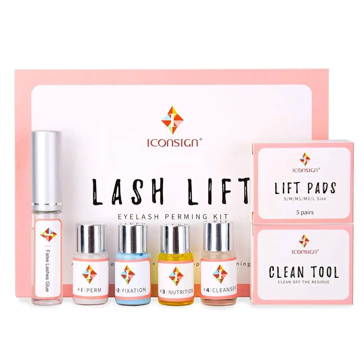 Iconsign Eyelash Lifting Perm Kit  Set | Lash Lift Eyelash Perming Kit | Salon-Quality Lash Lift with Tools Iconsign UAE