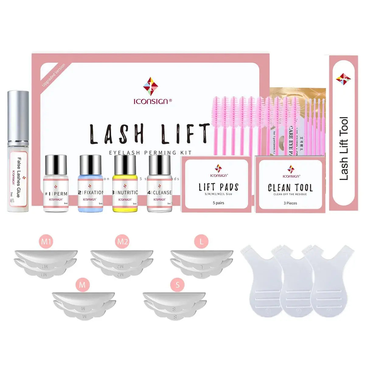 Iconsign Lash Lift Kit & Eyelash Perming Kit - Multicolour Lash Perm Kit for Beginners & Professionals, Salon-Quality Eyelash Lift with Detailed Instructions Iconsign UAE