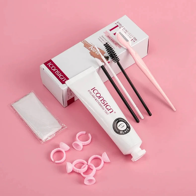 Eyebrow and Eyelash Lifting and Tint Kit with Nourishing Lotion