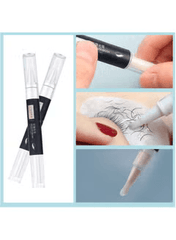 Close-up of Iconsign eyelash extension glue remover pen with soft brush applicator, showing smooth gel texture and safe, gentle formula.