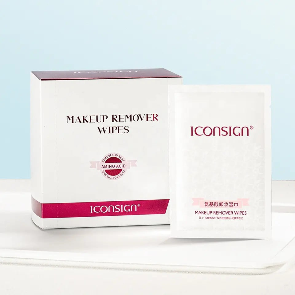 Pack of 30 pure cotton makeup remover wipes for gentle and effective makeup removal