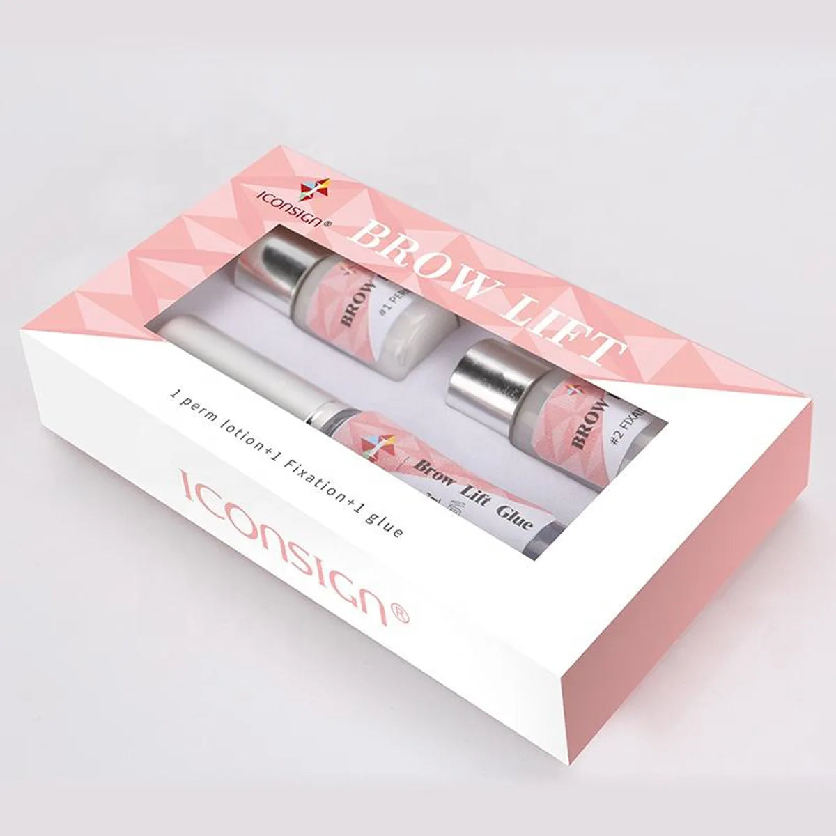 Iconsign Professional DIY Eyebrow Perming, Lifting & Lamination Kit for Fuller, Messy Brows with Support Brushes Iconsign UAE