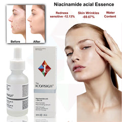 Close-up of the dropper applying Iconsign Vitamin C Face Serum