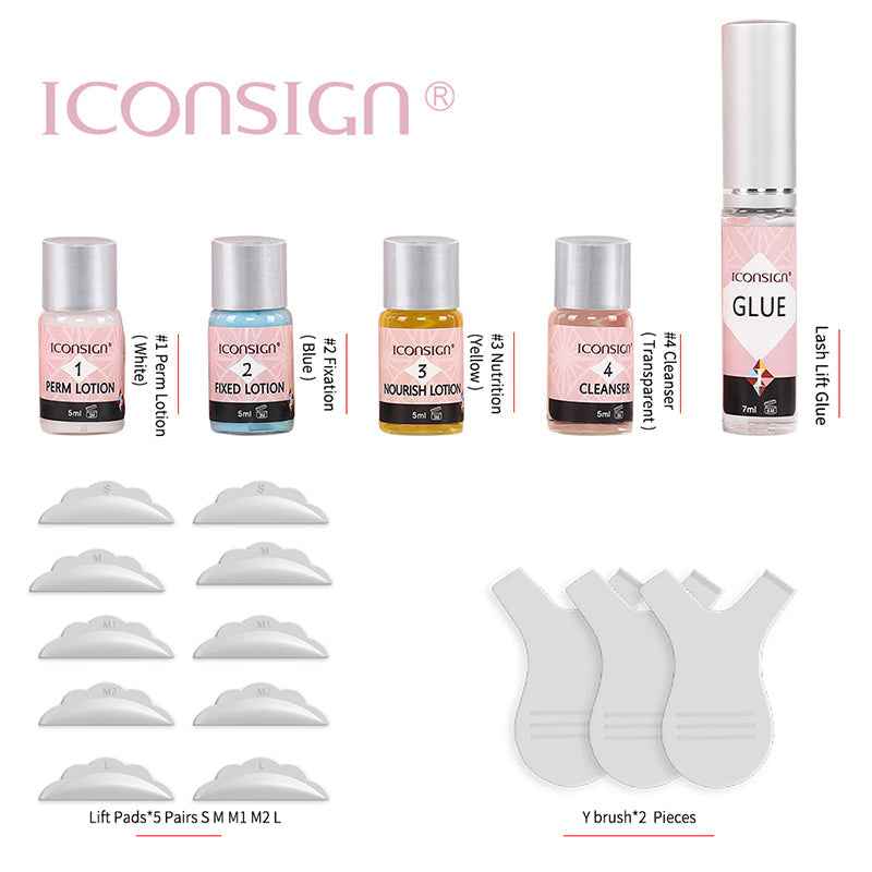 Iconsign Professional Eyelash Lift Kit - Affordable Lash Perming & Semi-Permanent Curler Set