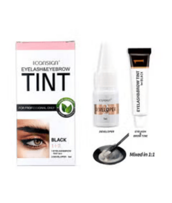 Brow Lamination & Tinting Kit – Black Tint for Eyebrows, Lashes & Beard – Iconsign UAE
