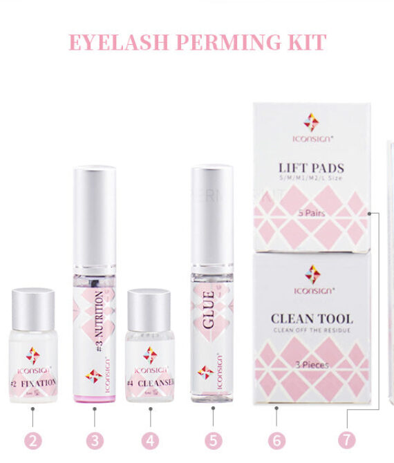 Iconsign Eyelash Lift Kit – Professional Lash Lifting and Tint Set with Tools for Salon-Quality Results